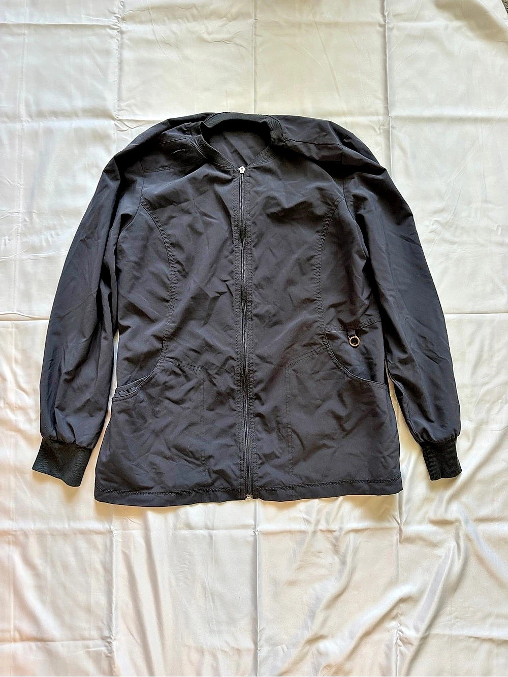 Women's grey scrub jacket